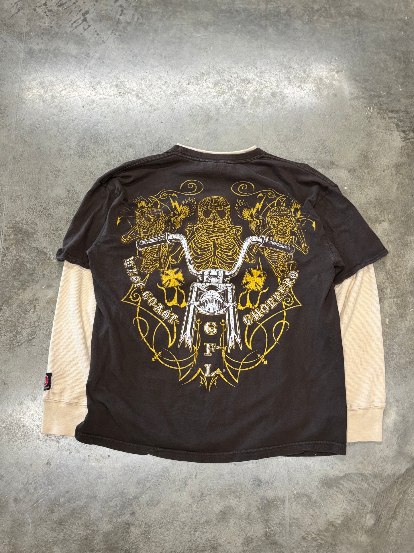 Vintage West Coast Choppers Thermal long sleeve size extra large