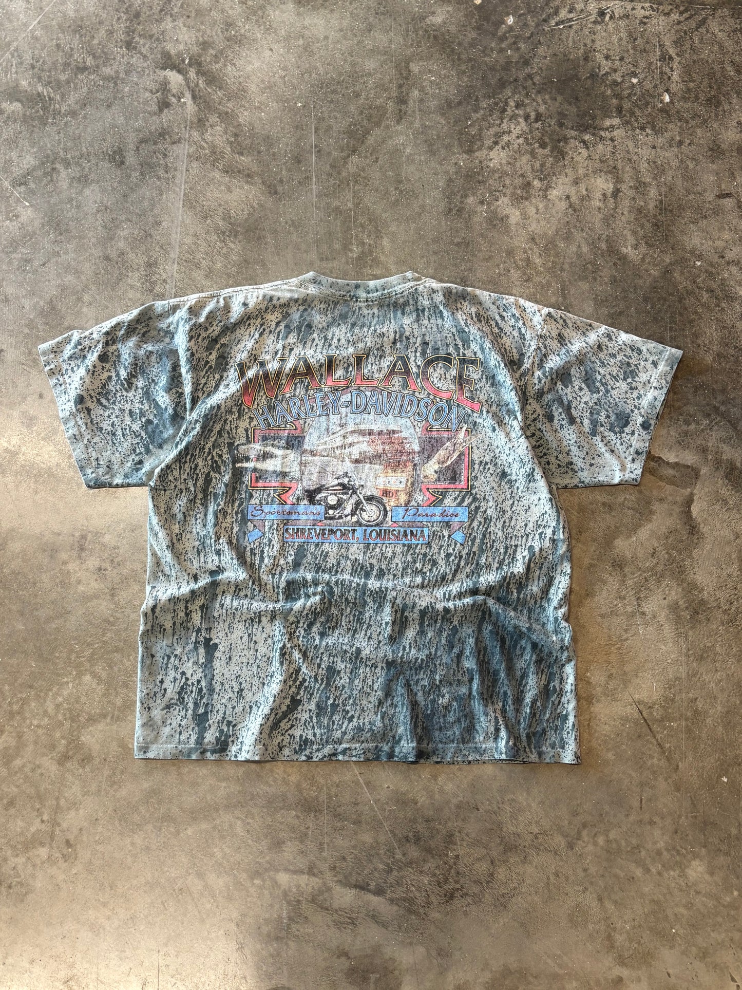 Vintage Harley marble dyed shirt size extra large