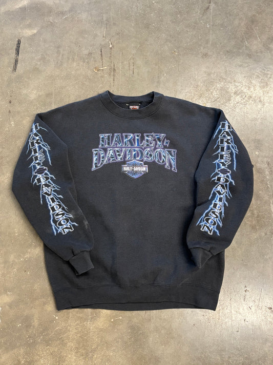 Vintage Harley Davidson Lightning sweatshirt size large
