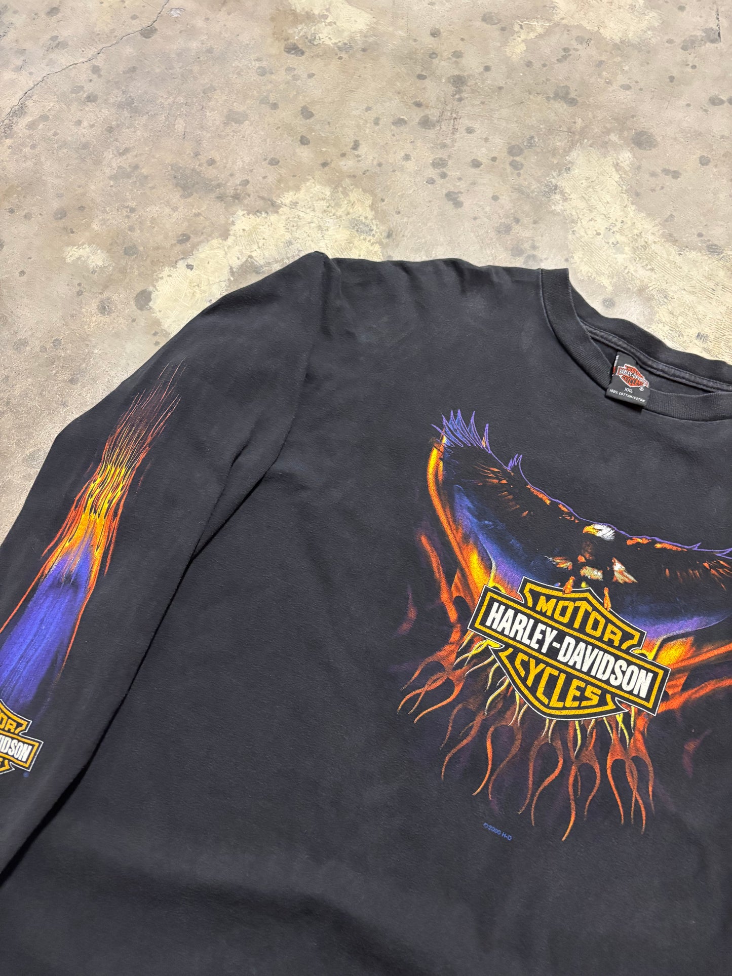 Vintage Harley Davidson Eagle Purple long sleeve shirt size XXL