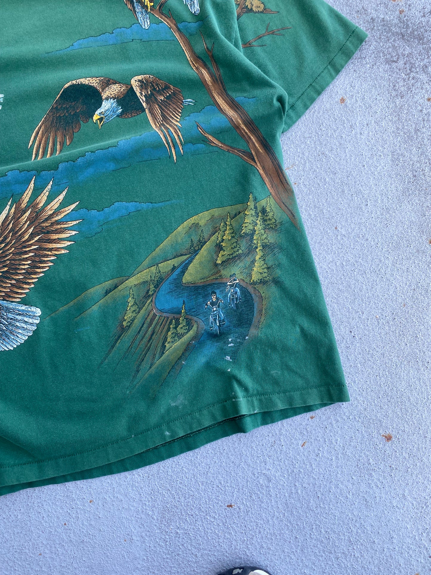 Vintage Soaring High Harley Eagle shirt Size XL