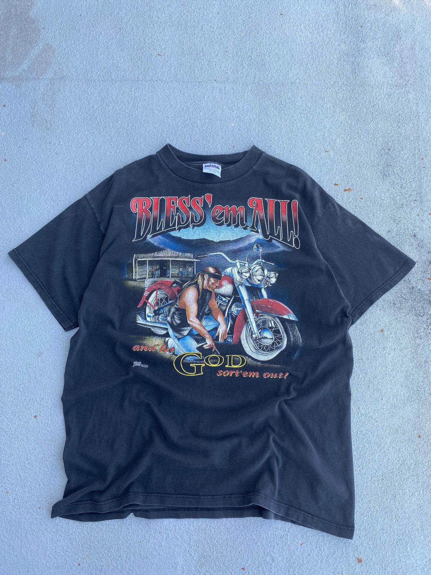 Vintage Living Epistles Biker shirt Size XL