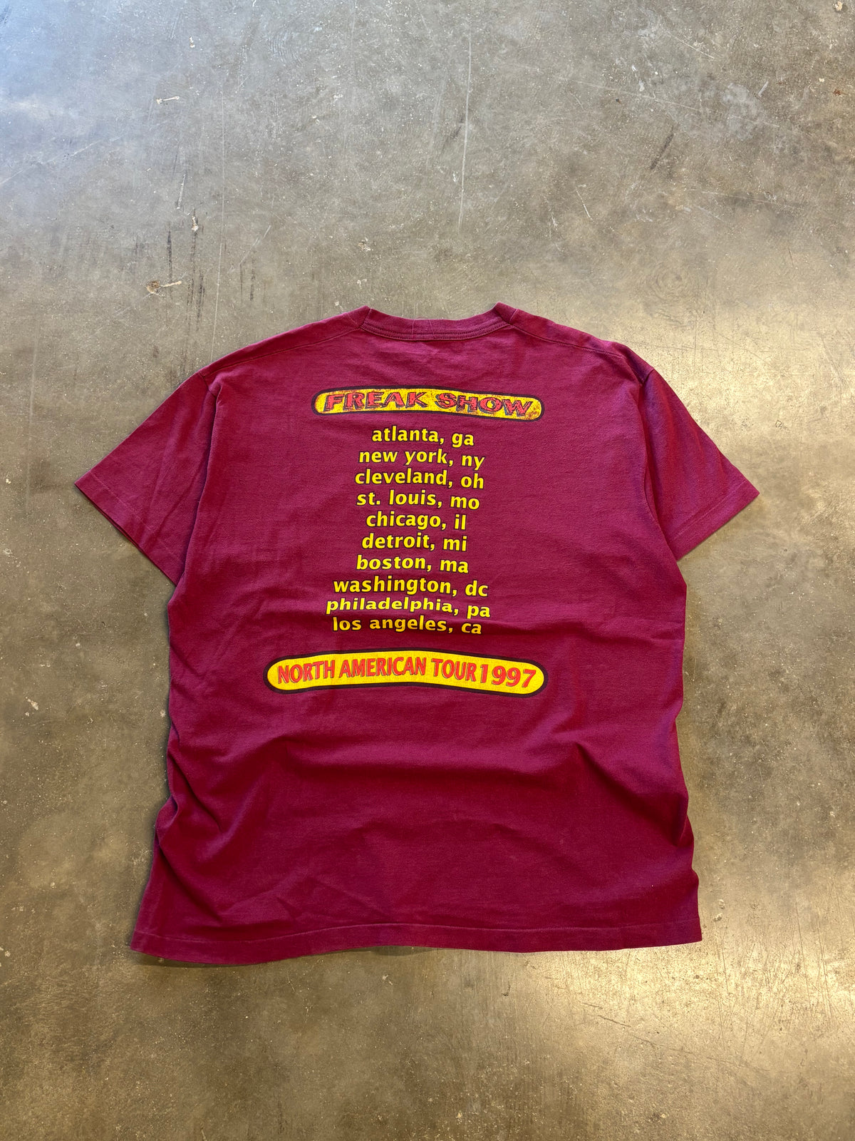 Vintage Silverchair freak show shirt size xl