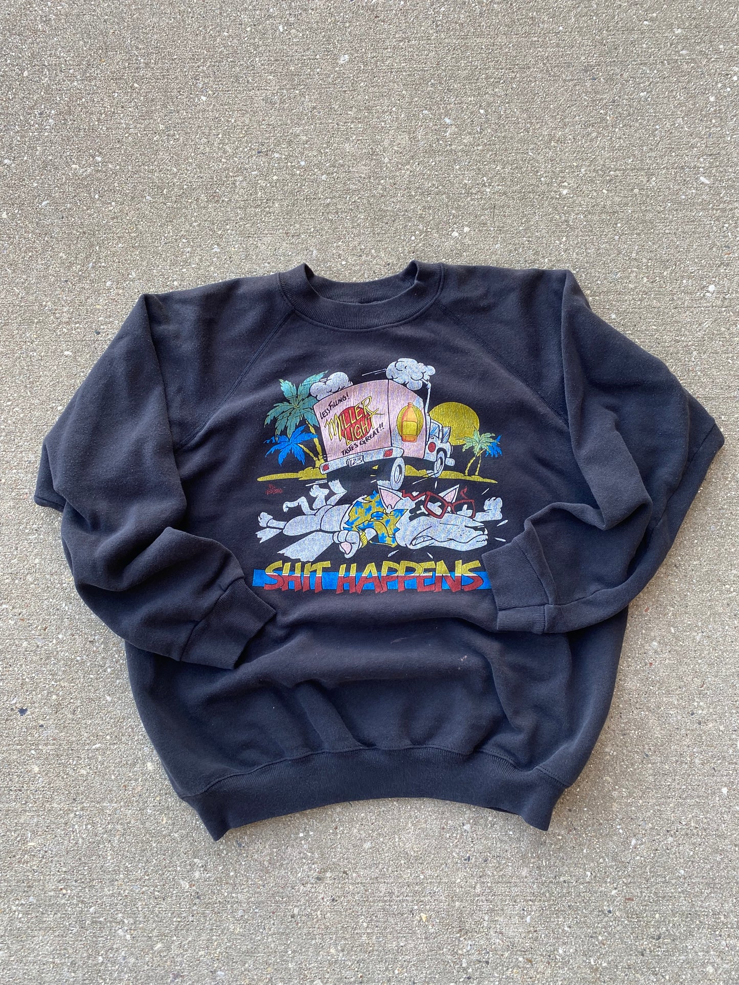 Vintage Spuds Mackenzie parody sweatshirt size large