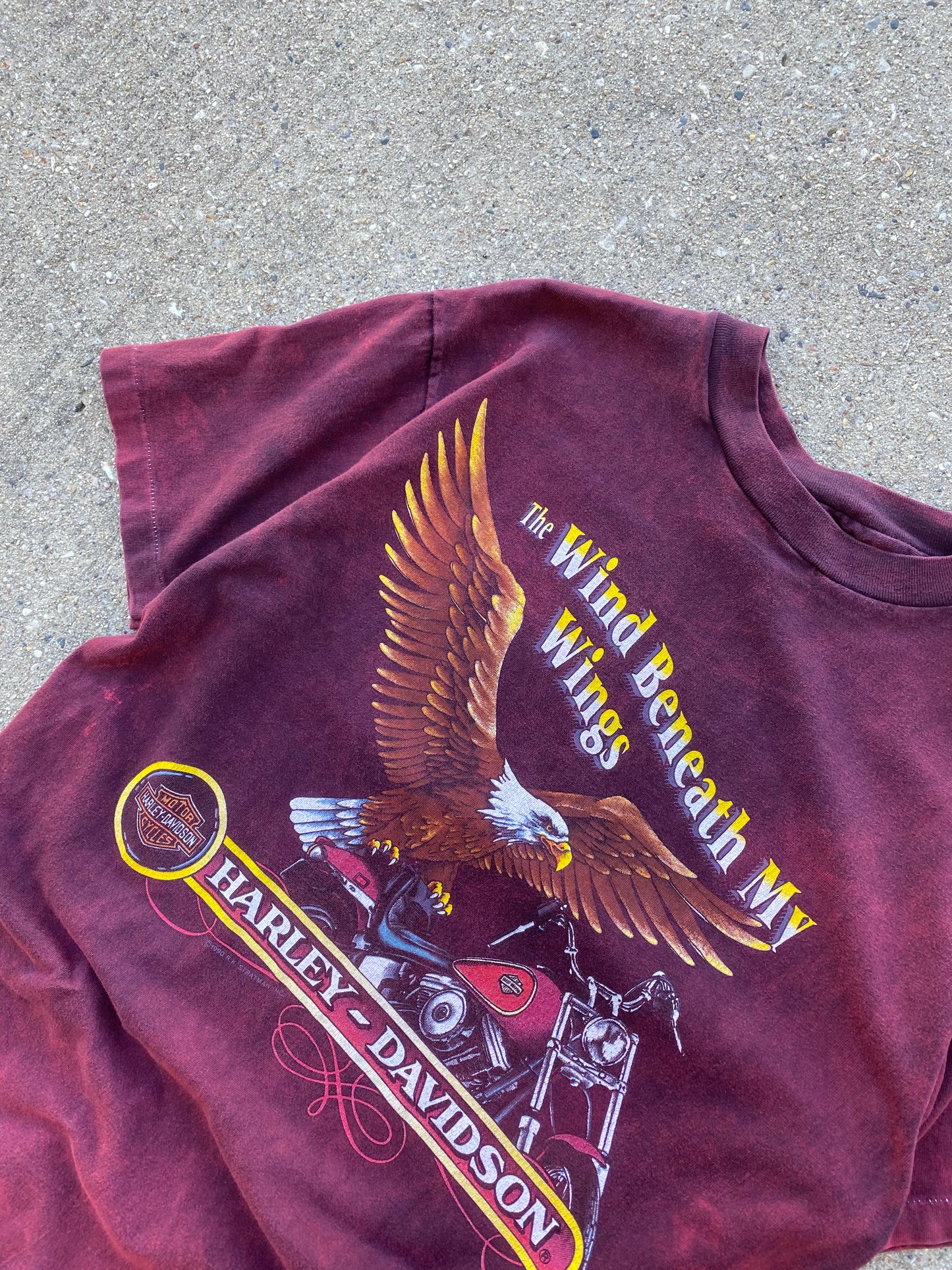 Vintage Harley Davidson the wind beneath my wings shirt size large