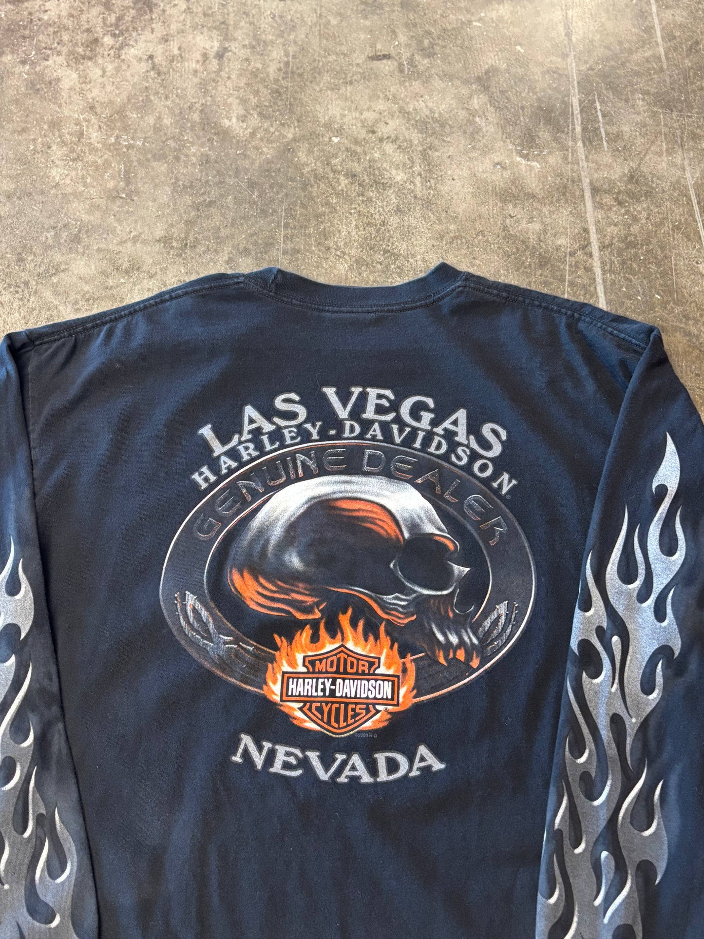 Vintage Harley Davidson Chrome long sleeve size xl