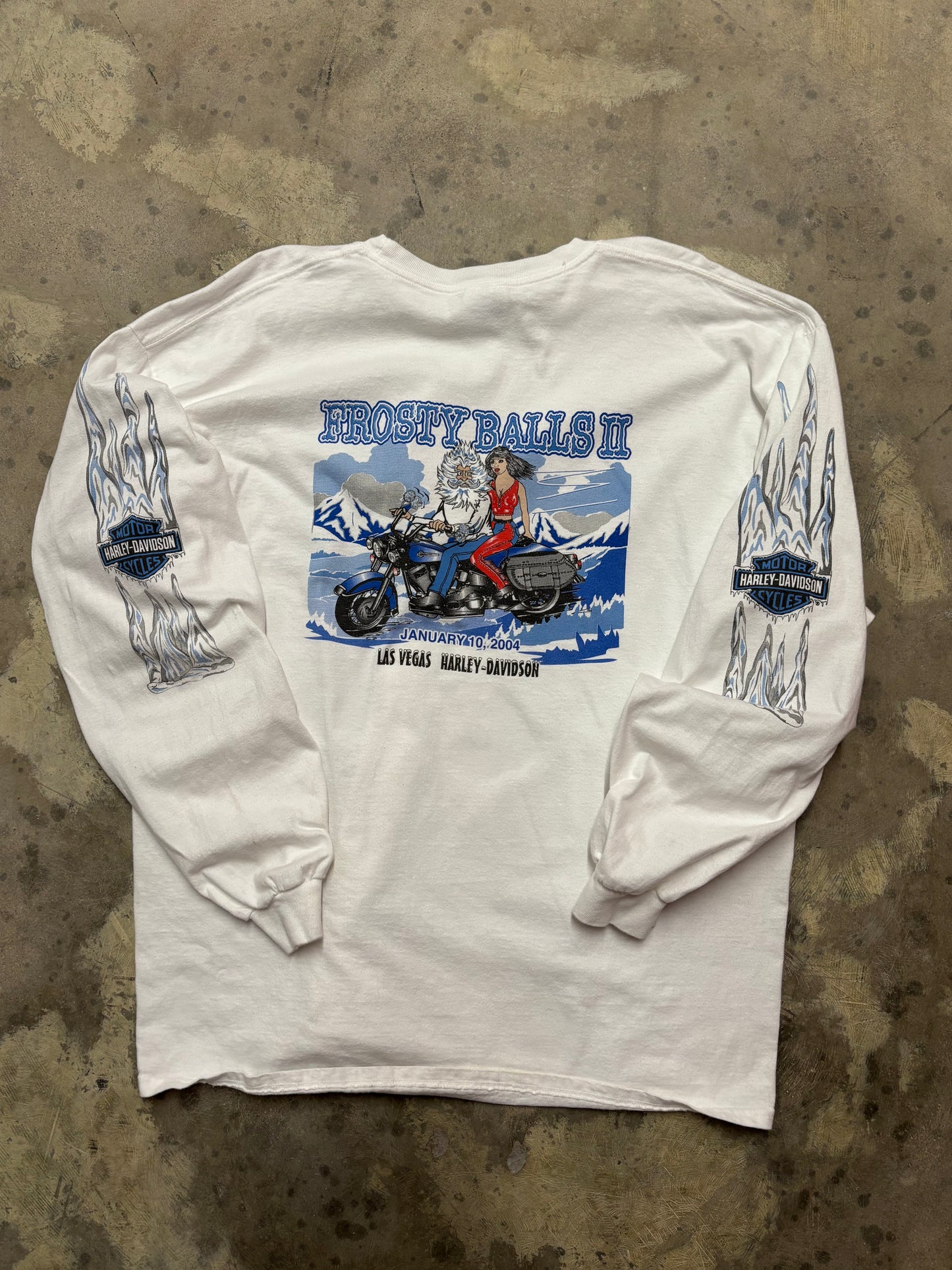 Vintage Harley Davidson Frosty balls shirt size xxl long sleeve