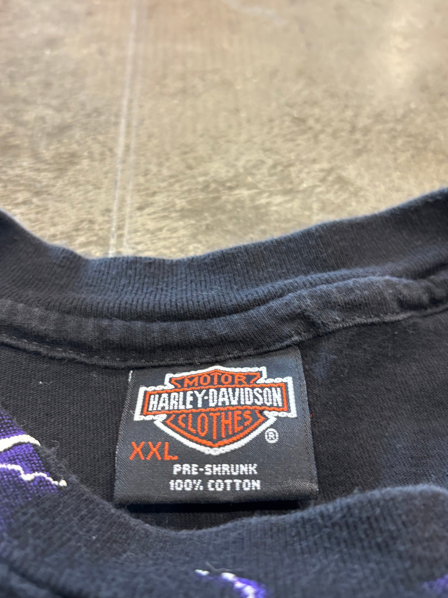 Vintage Harley Davidson Purple Lightning shirt size xxl