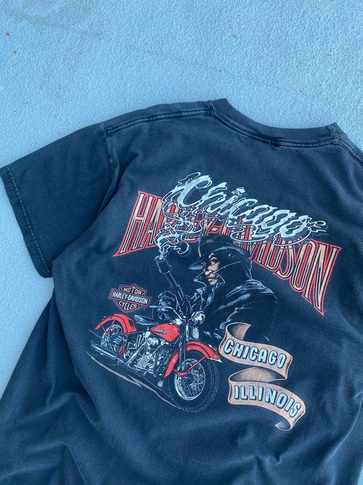 Vintage Chicago Classic Logo Harley shirt size large