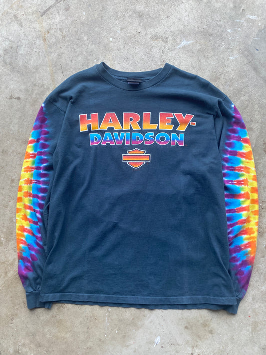 Vintage Harley Davidson rainbow long sleeve shirt size extra large