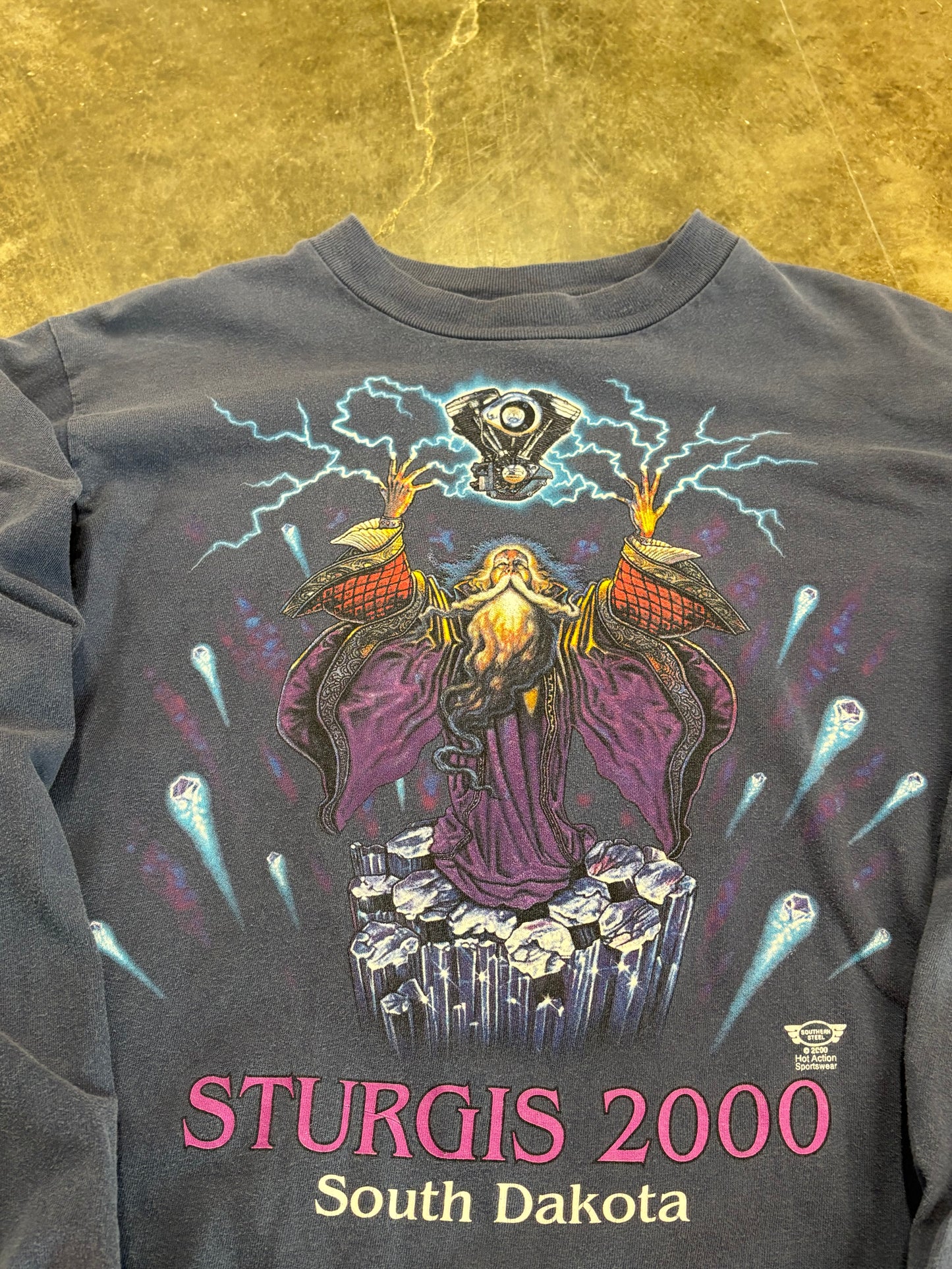 Vintage Sturgis Lightning wizard shirt size medium