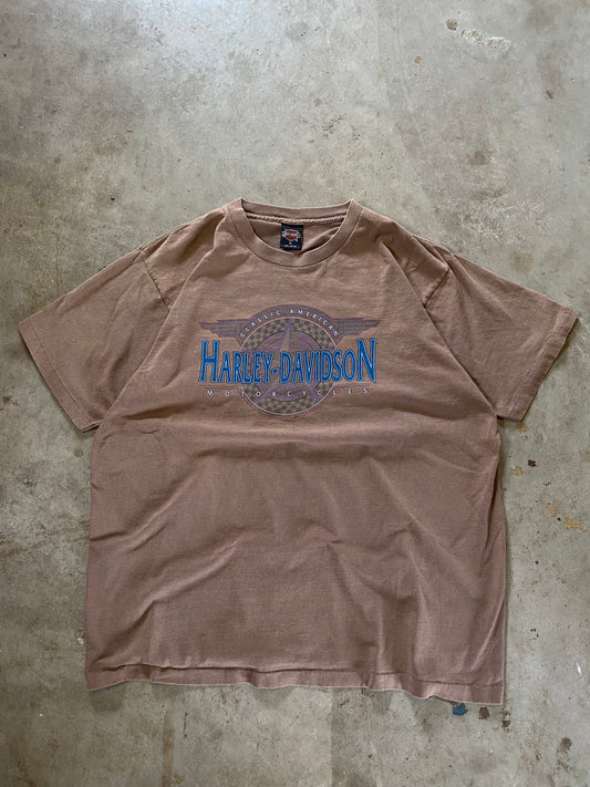 Vintage Harley Davidson Earth Tone shirt Size XL