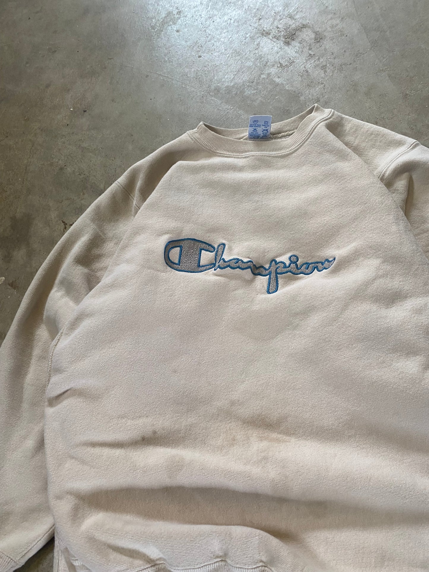 Vintage Champion Reverse Weave Earth Tone logo sweatshirt size large