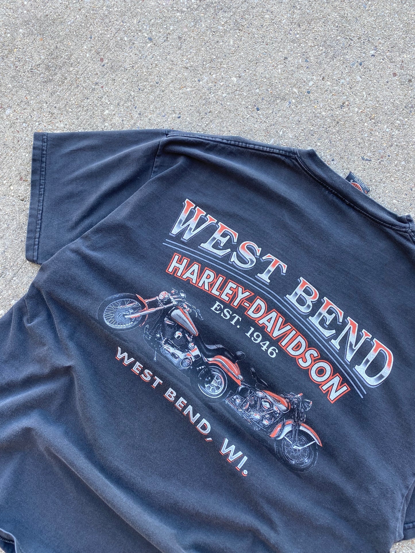 Vintage Harley Davidson flaming shovel head shirt size extra large