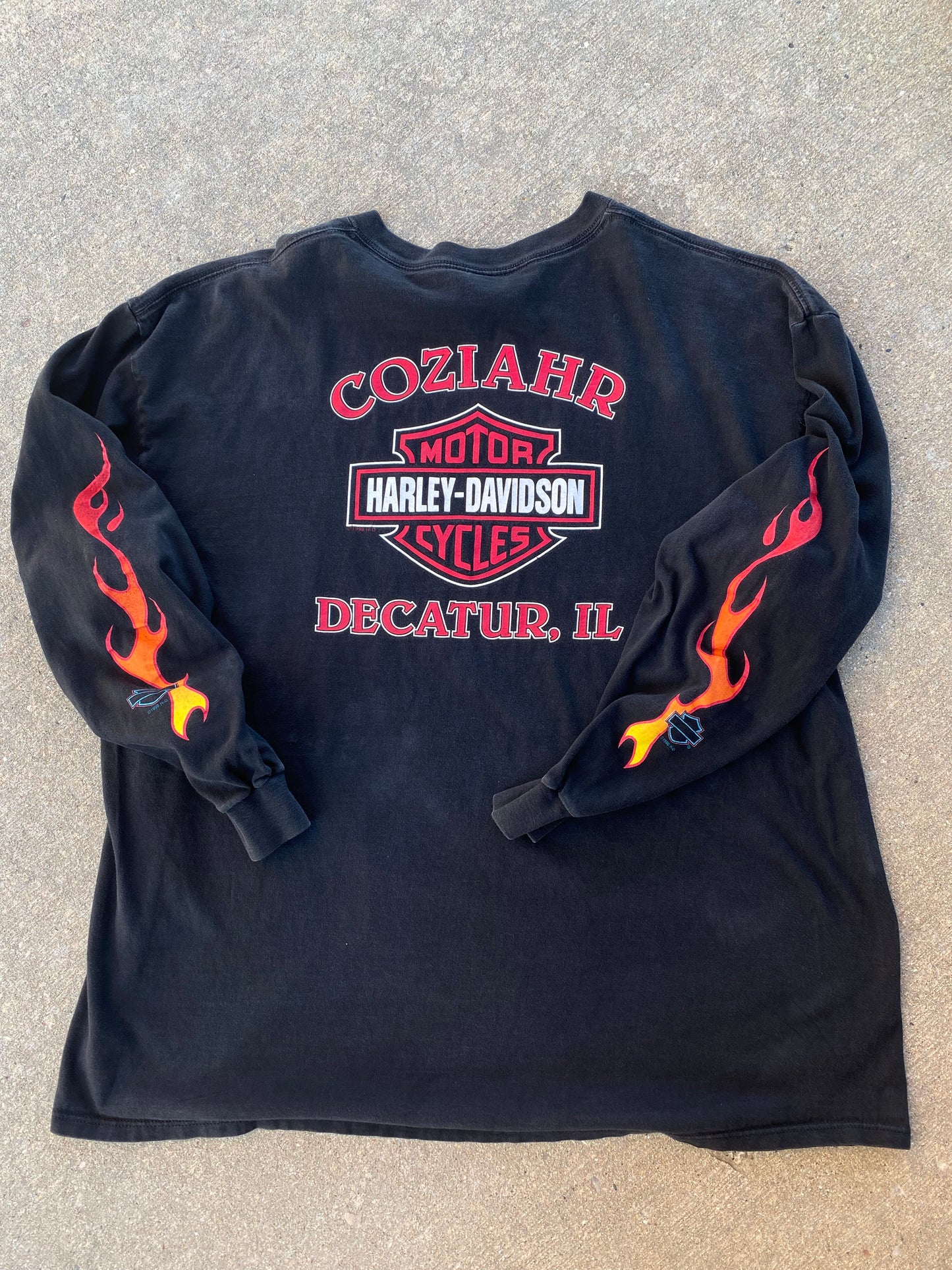 Vintage Harley Davidson Rising sun long sleeve size 3XL