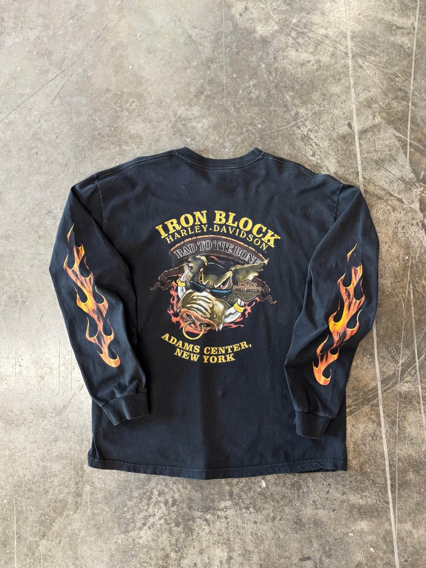Harley Davidson classic flame sleeve size xl