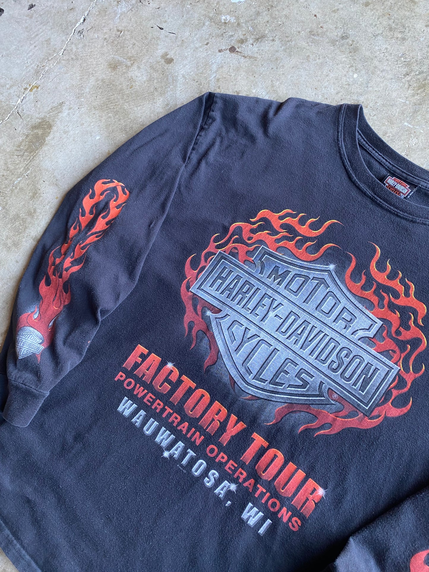 Harley Davidson Factory Tours long sleeve shirt size extra large