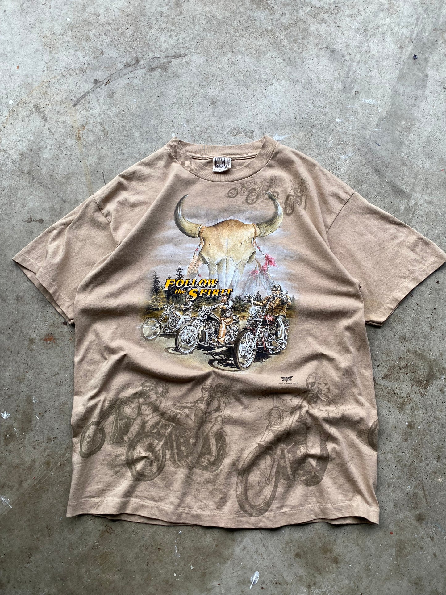 Vintage Follow The Spirit Harley Davidson shirt size extra large