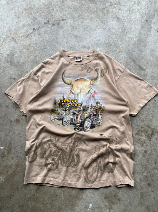 Vintage Follow The Spirit Harley Davidson shirt size extra large