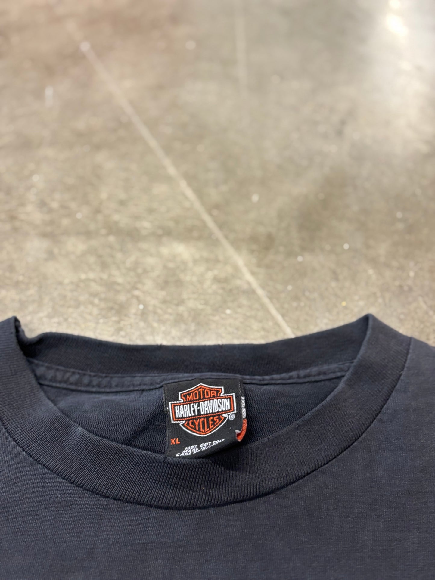 Vintage Harley Davidson spiderweb long sleeve size xl
