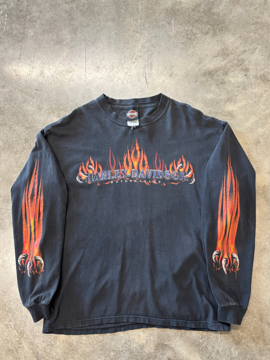 Vintage Harley Davidson claw long sleeve size large