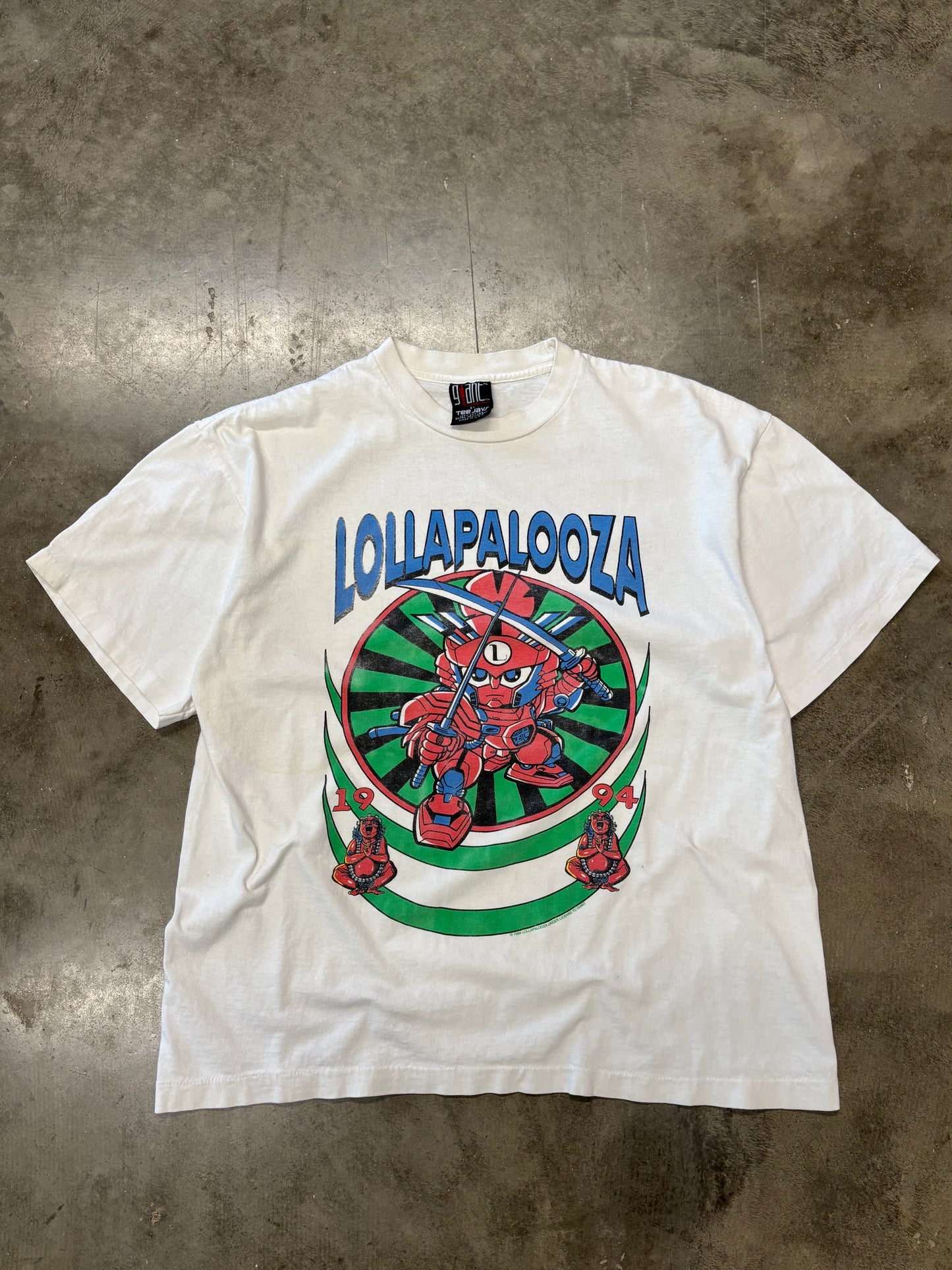 Vintage Lollapalooza Frank Kozik Samurai shirt size XL