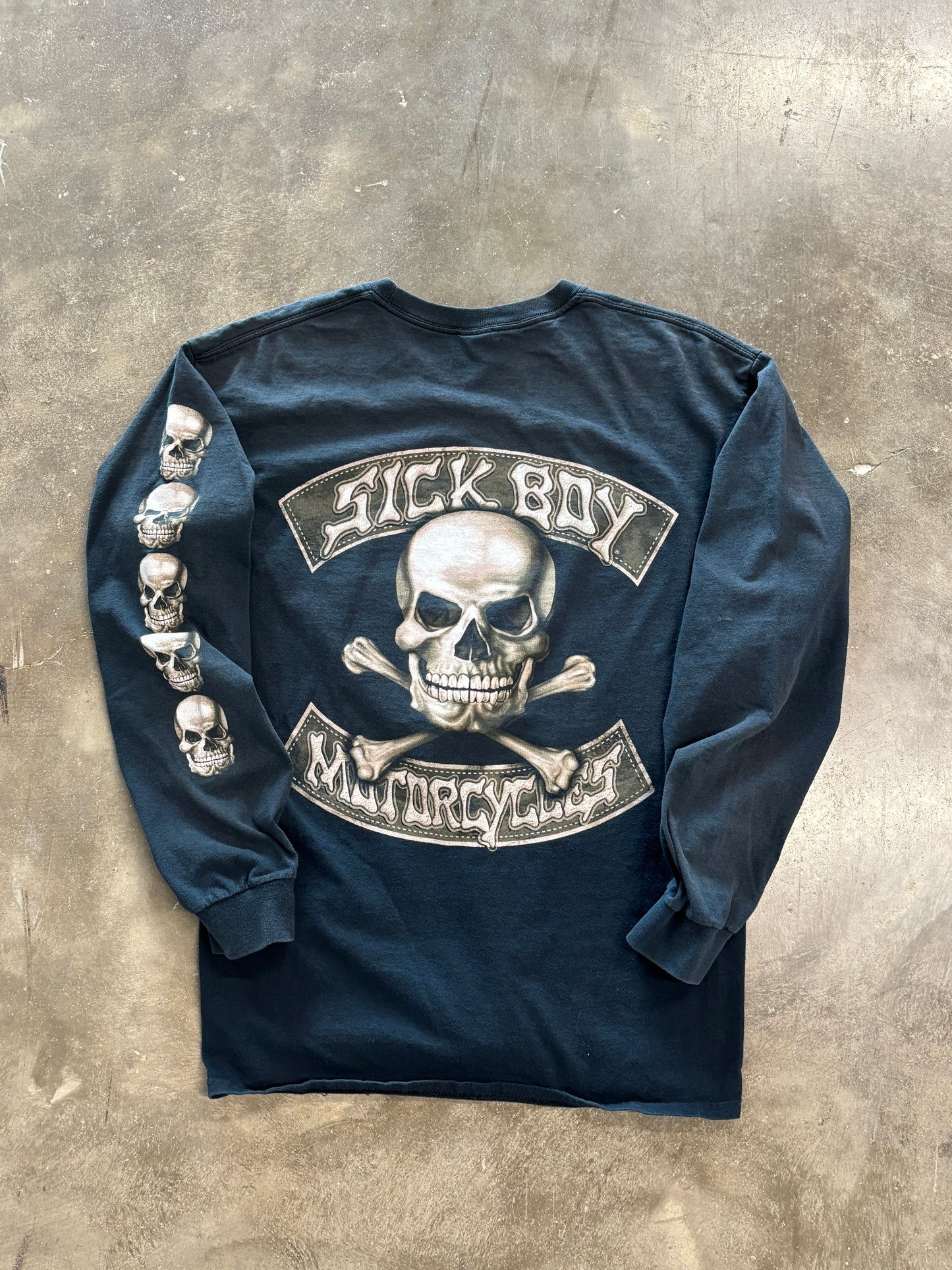 Sick boy motorcycles shirt size large