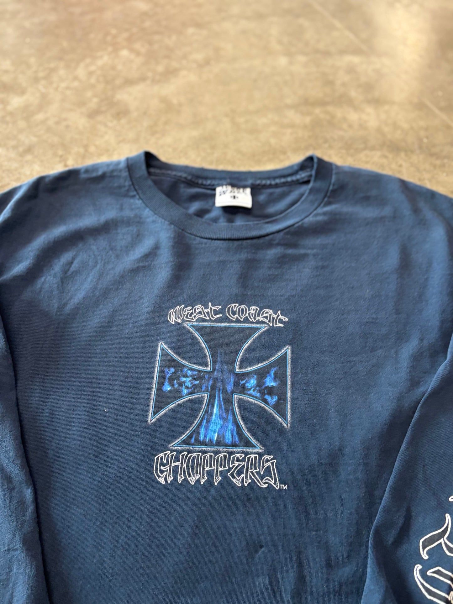 Vintage West coast choppers navy long sleeve size large