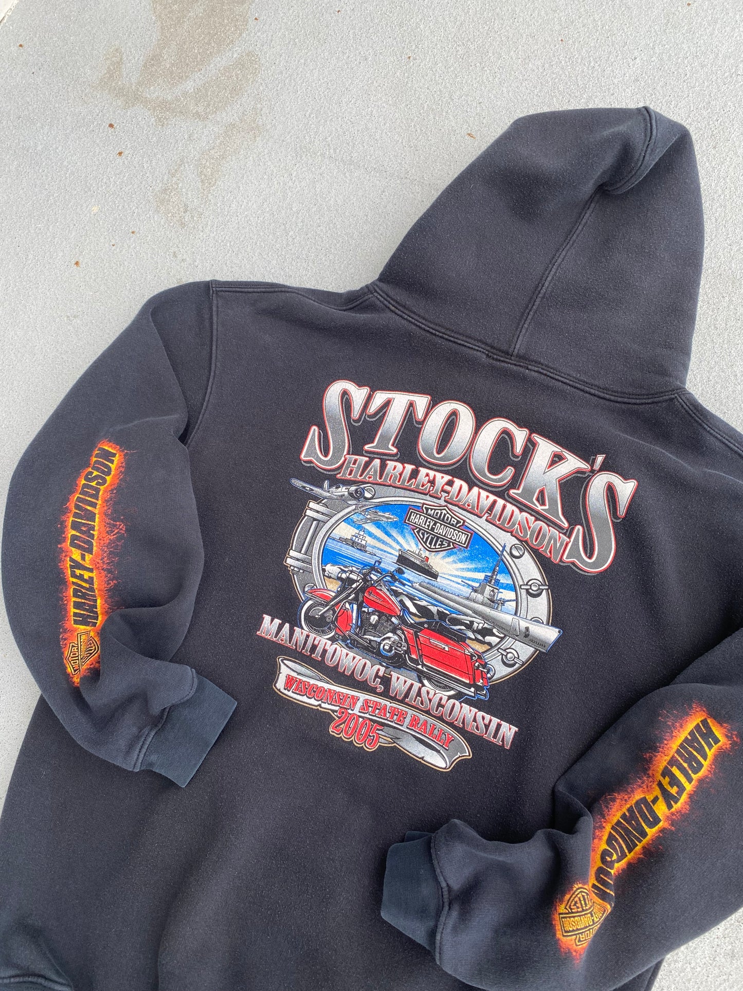 Harley Davidson Sleeve Hit hoodie Size Large