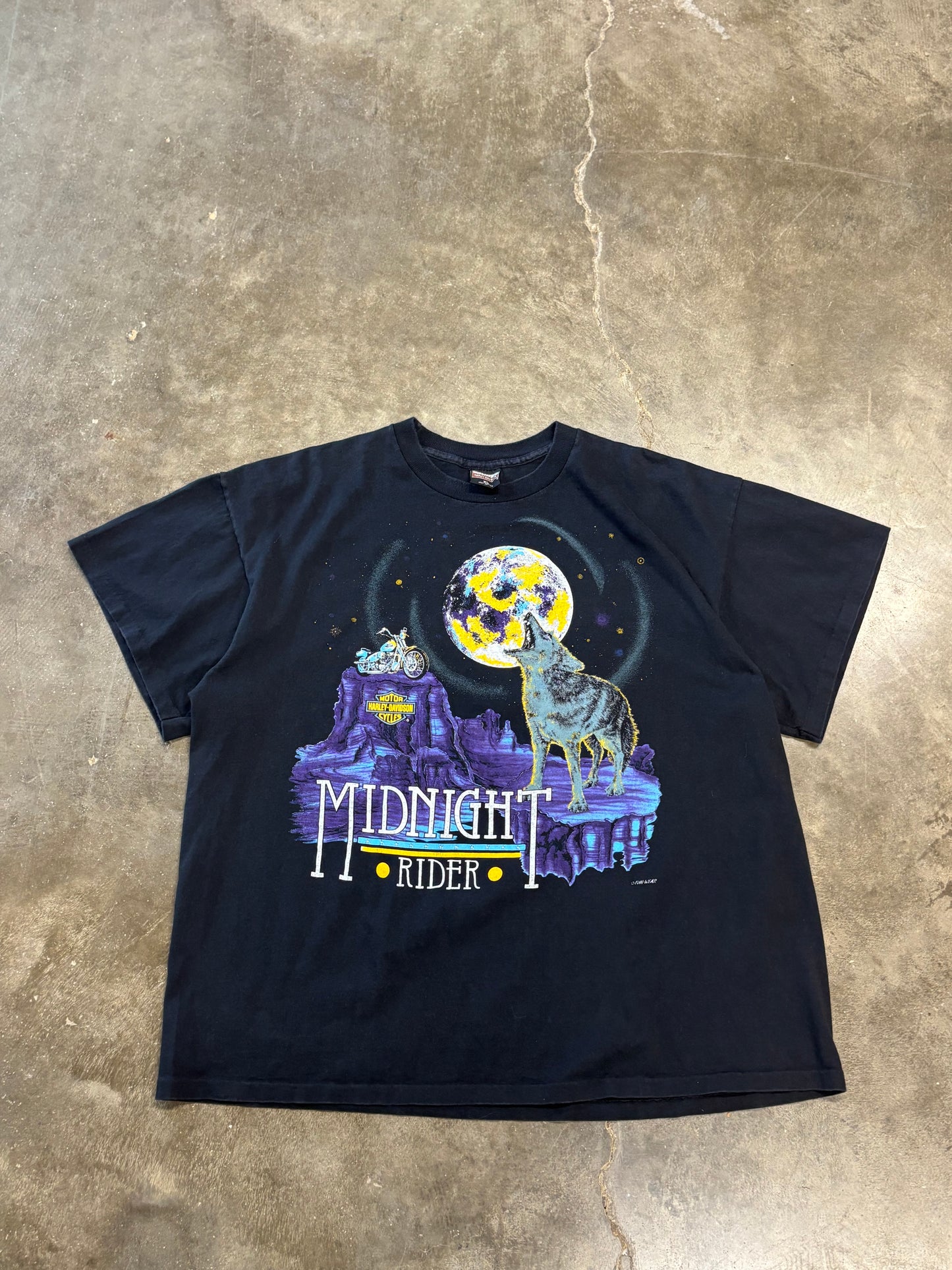 Vintage Harley Davidson midnight rider shirt size xl