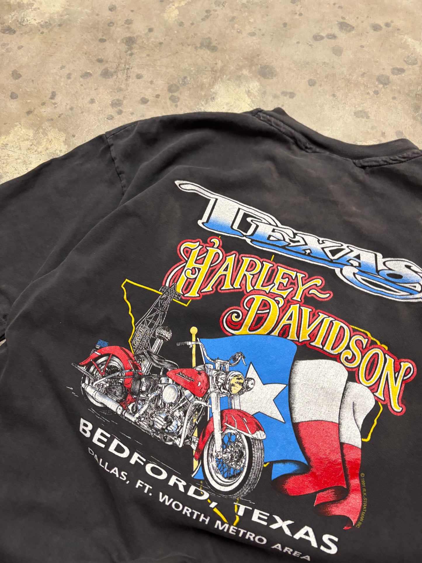 Vintage Harley Davidson screaming eagle faded shirt size extra large