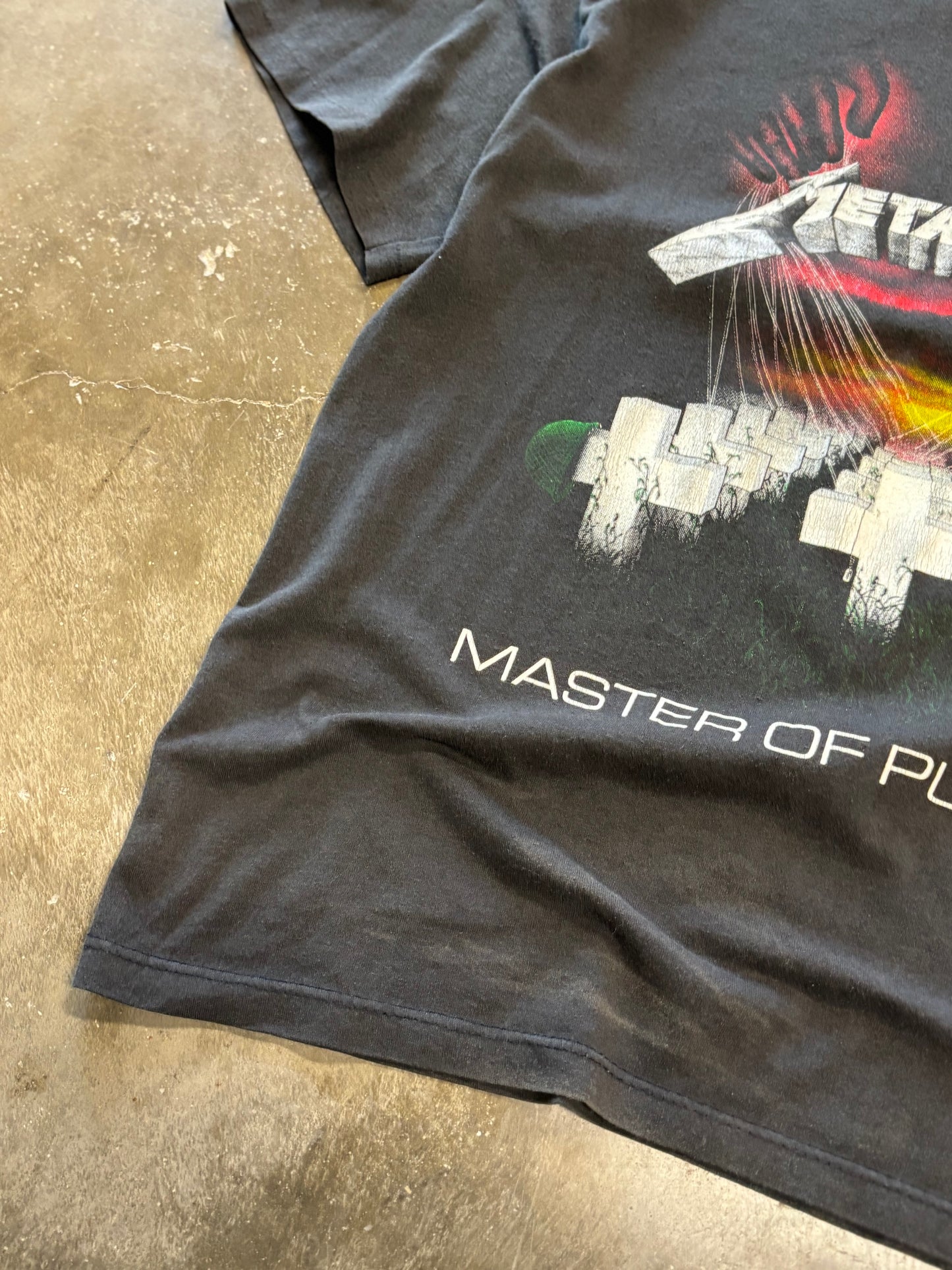 Vintage 80’s Master of Puppets Metallica shirt size large