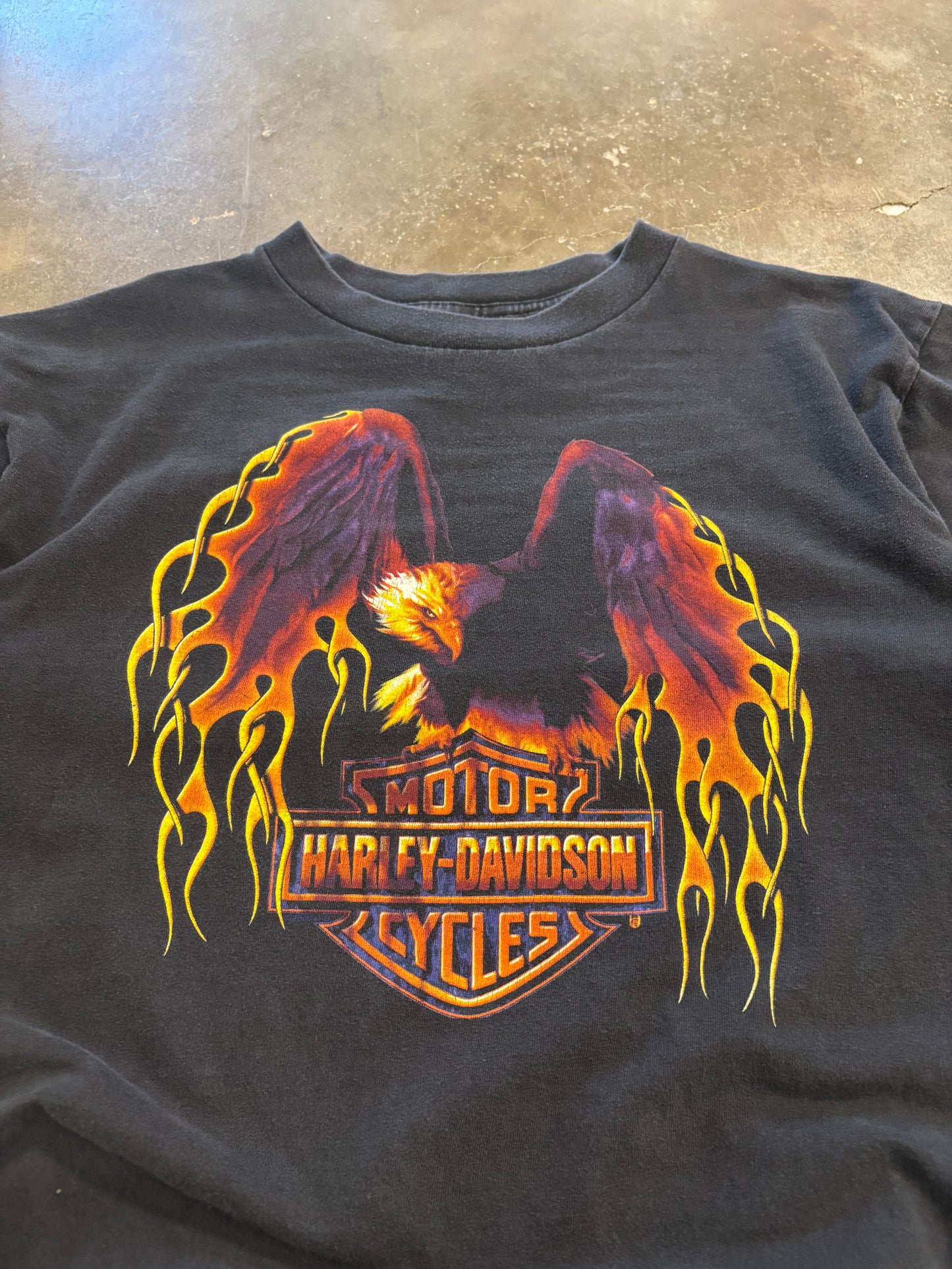 Vintage Harley Davidson Flaming Eagle shirt size extra large