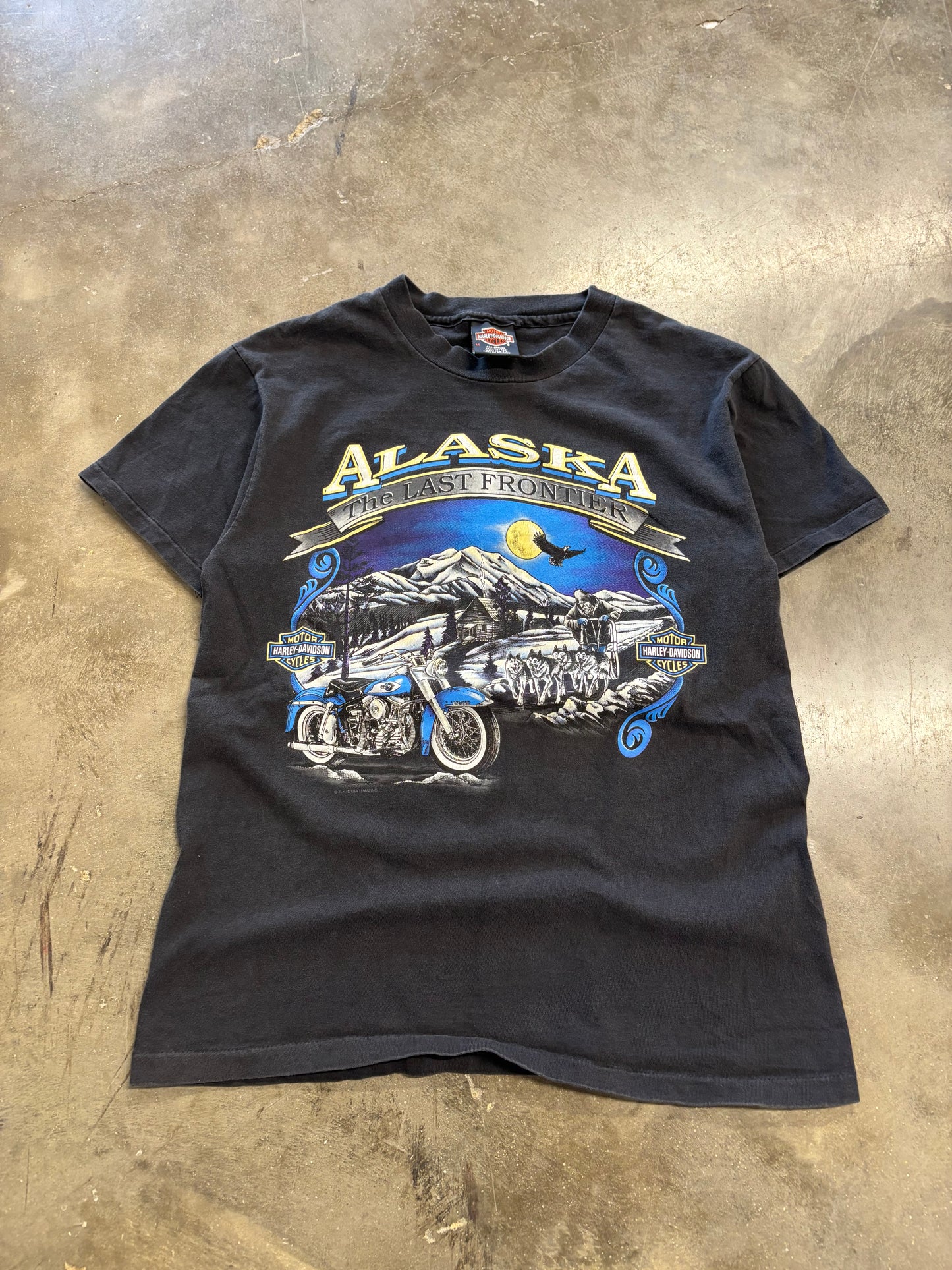 Vintage Harley Davidson Alaska shirt size medium