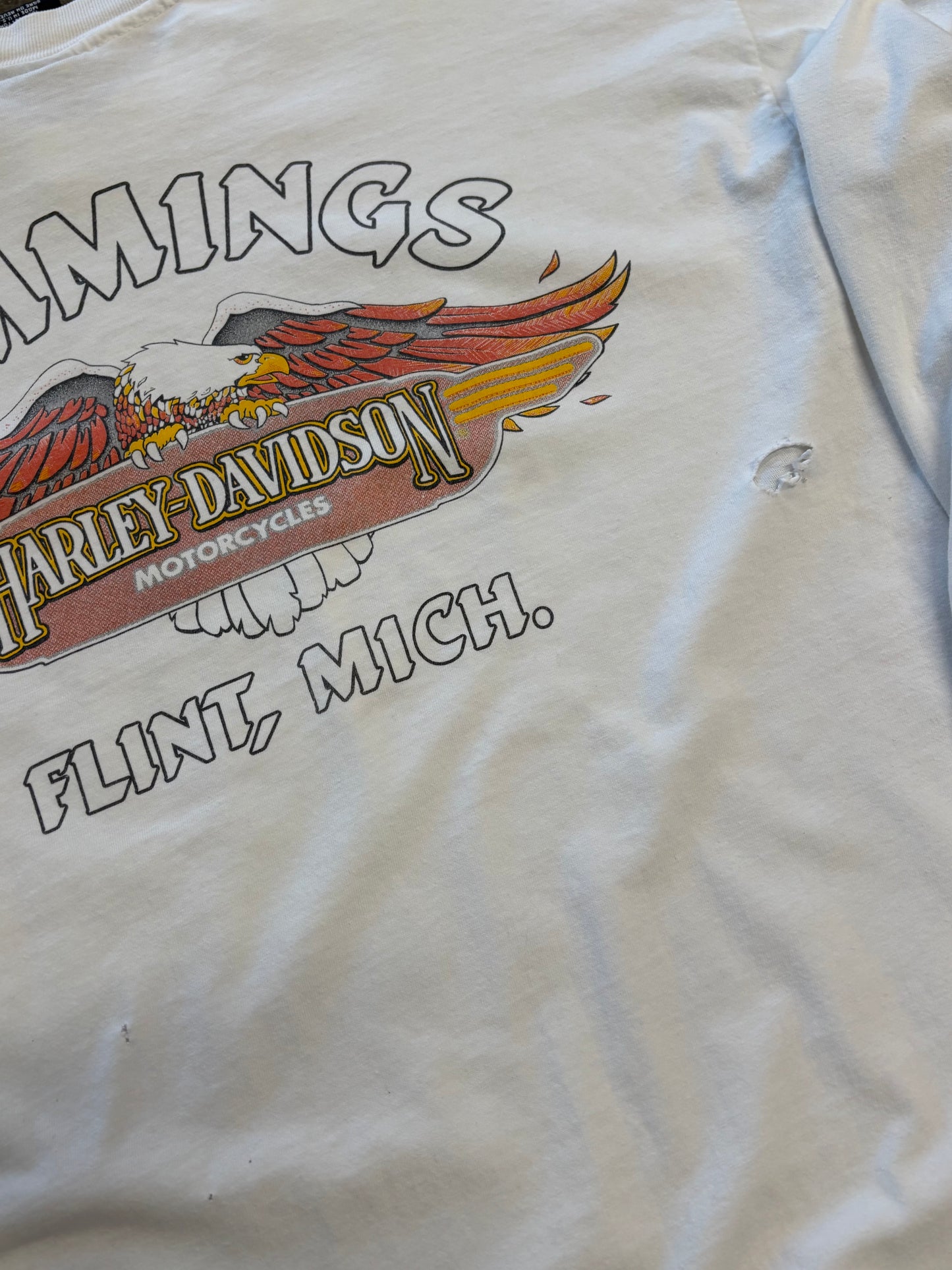 Vintage Harley Davidson String flame long sleeve size xxl