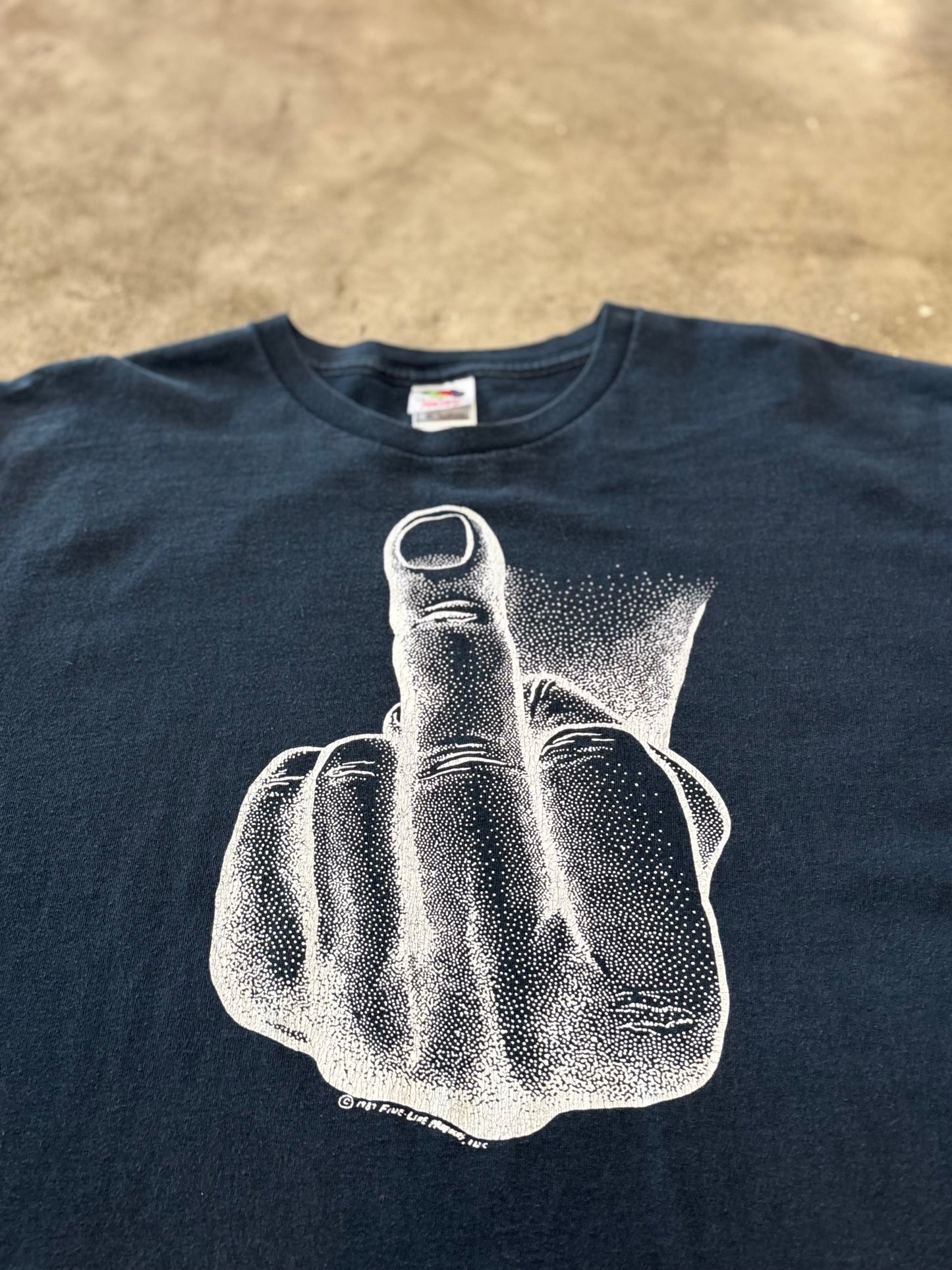 Vintage Middle finger shirt size xl