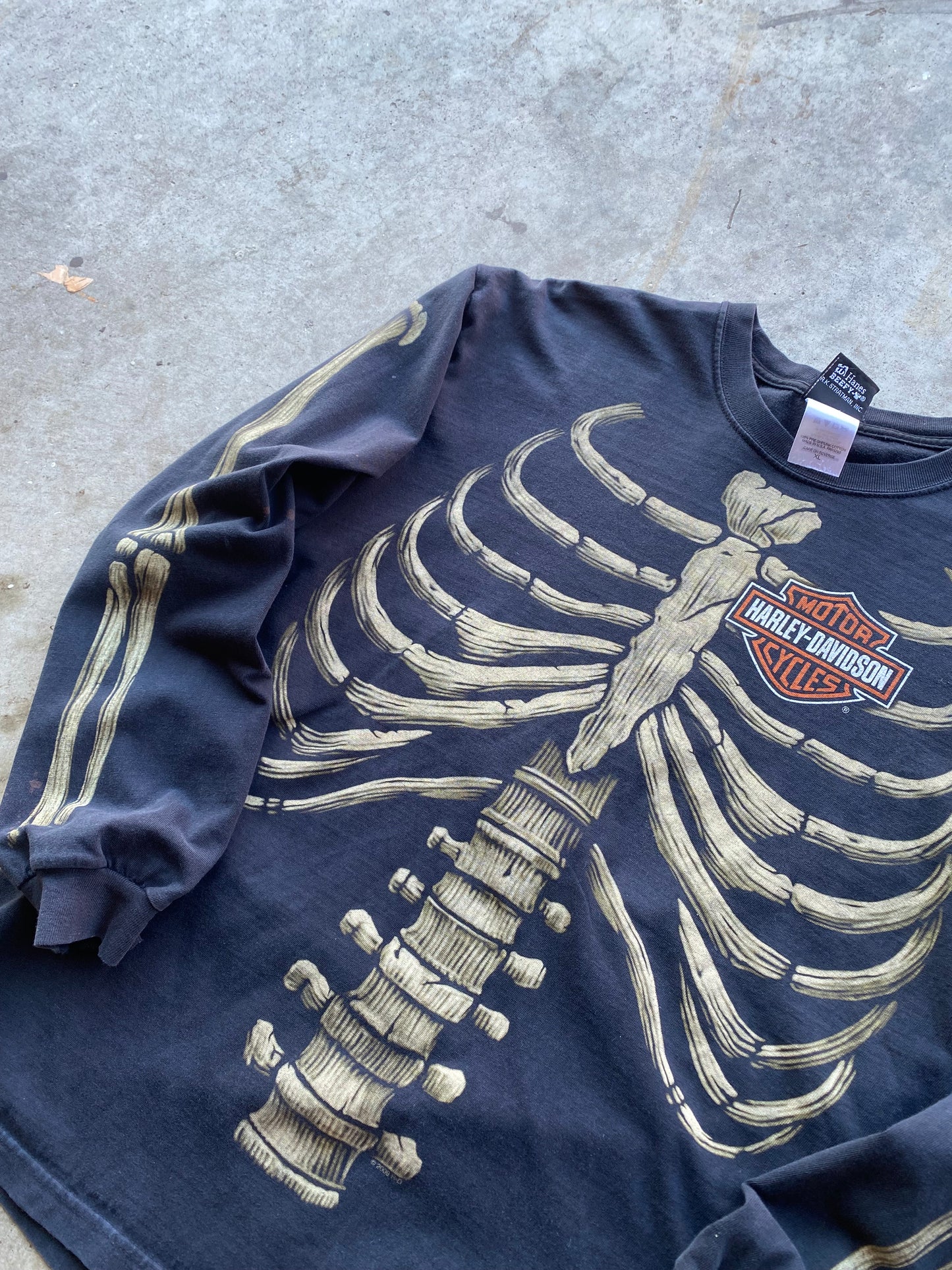 Harley Davidson skelly long sleeve shirt size extra large