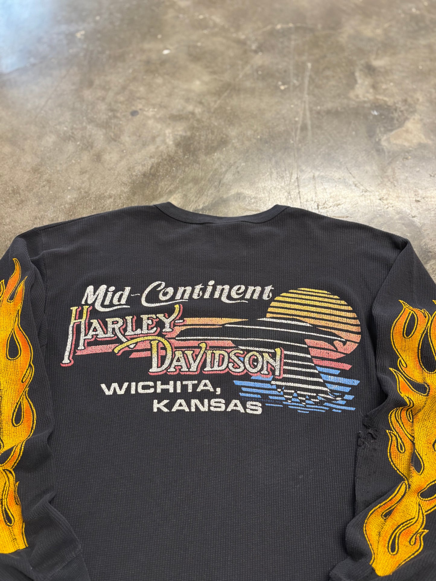 Vintage Harley Davidson thermal shield long sleeve size xl