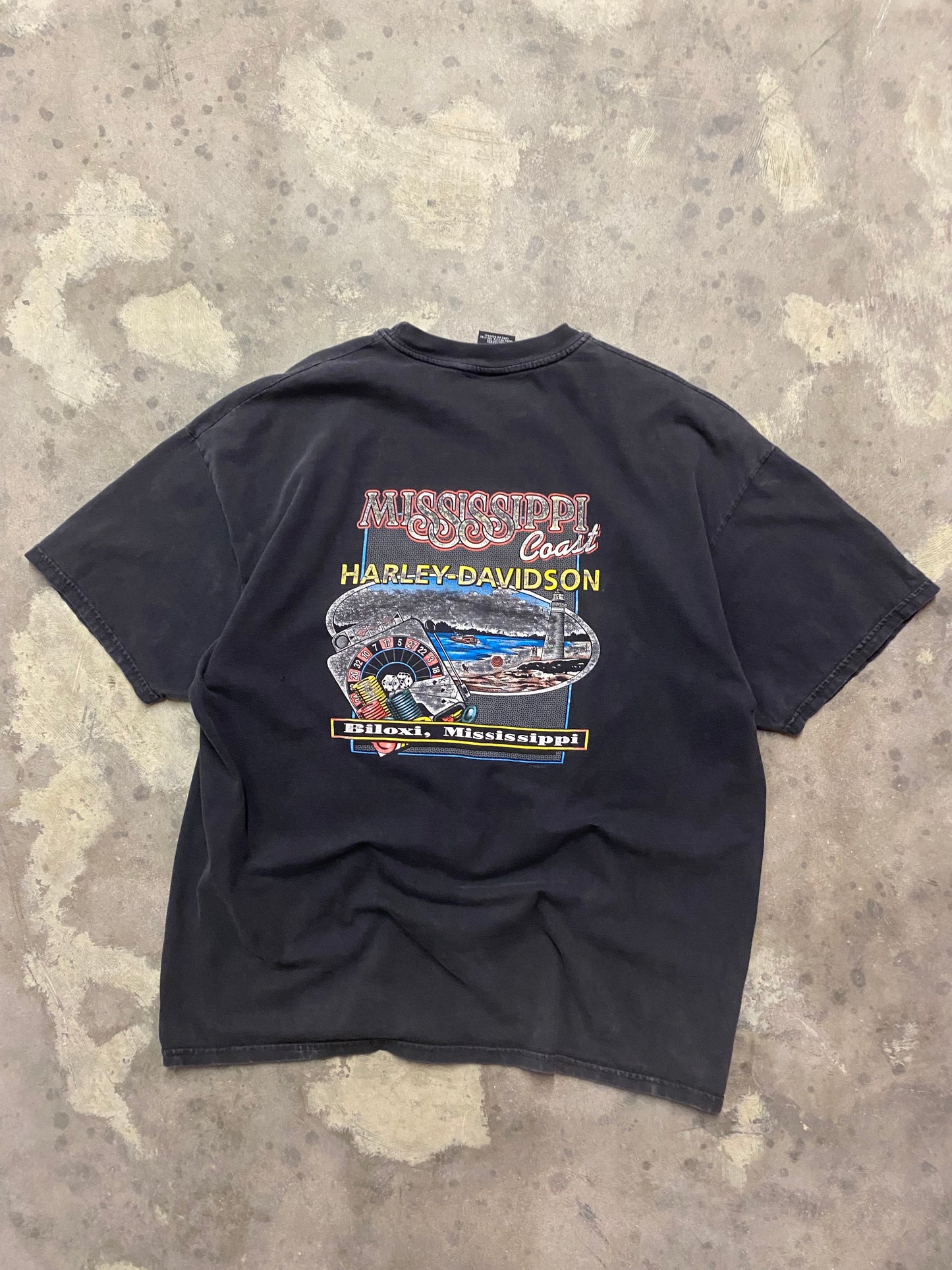Vintage Harley Davidson Flame Ball shirt size XXL