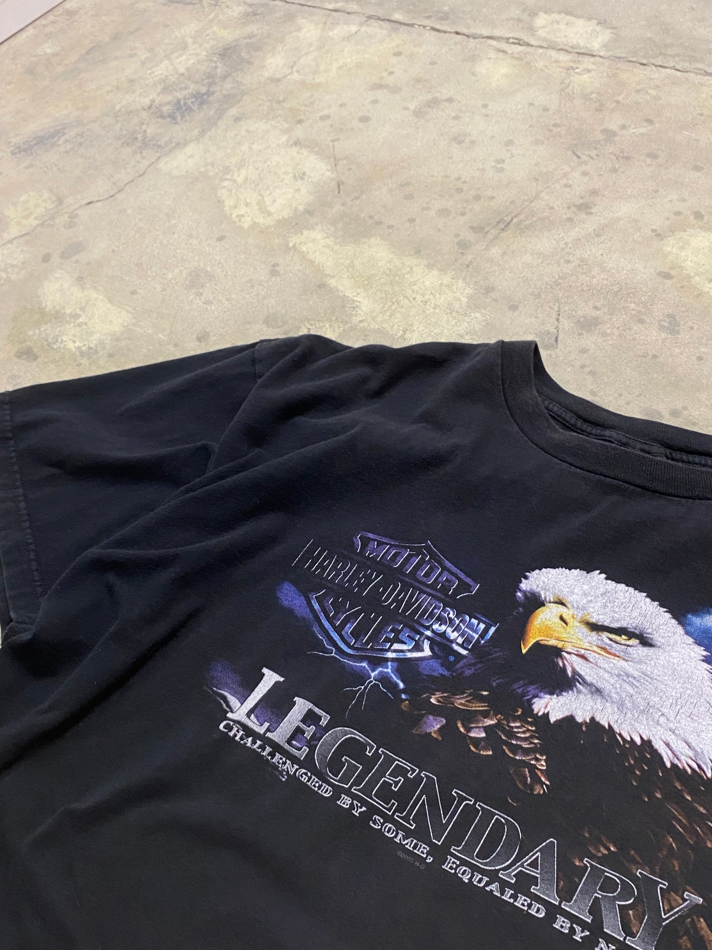 Vintage Harley Davidson Lightning Eagle shirt size XXL