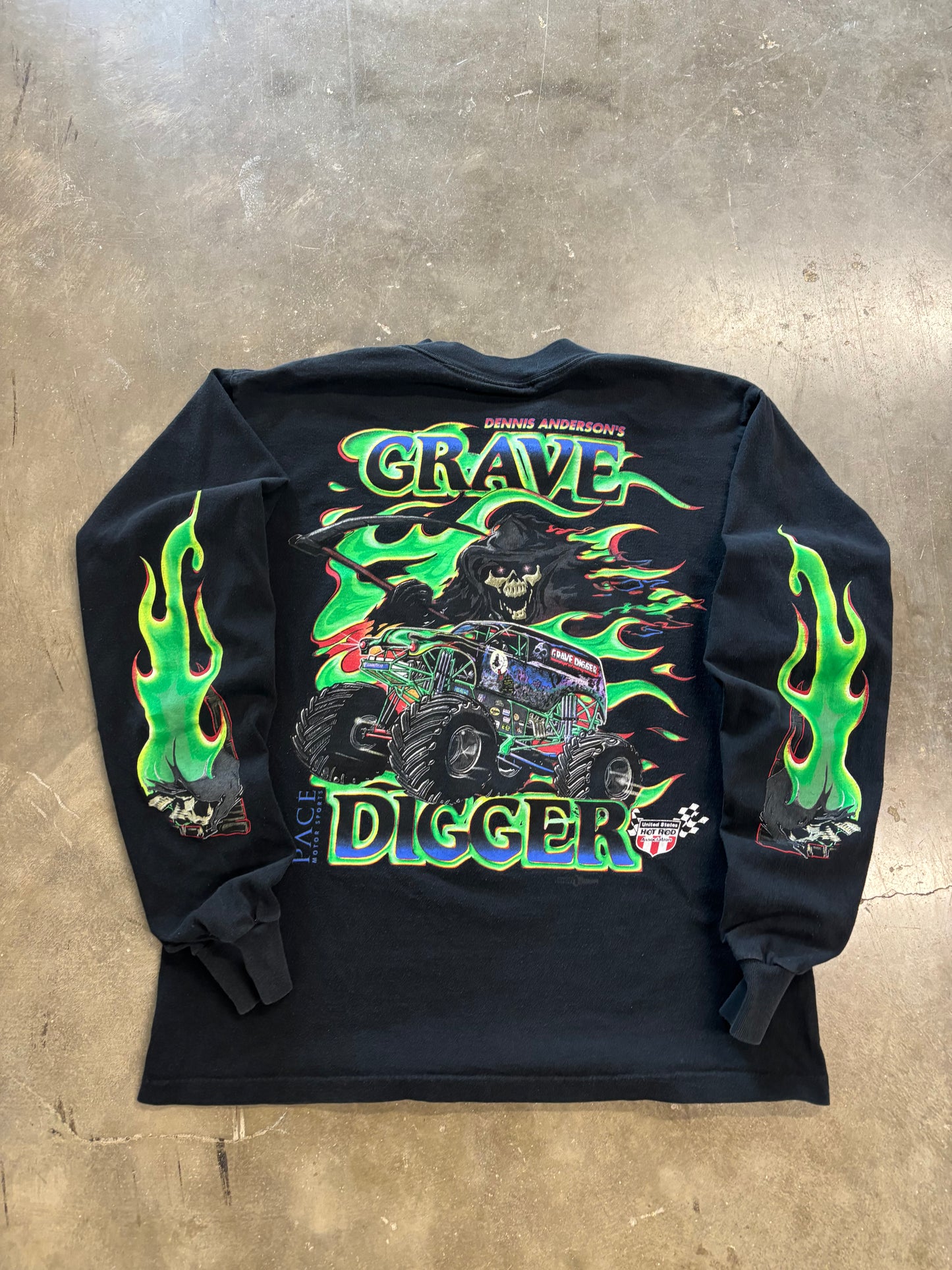 Vintage Gravedigger long sleeve shirt size large