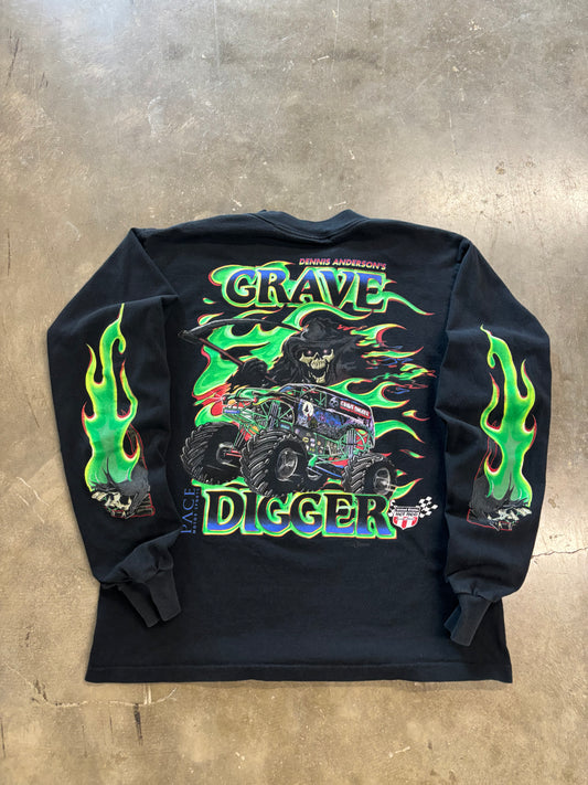 Vintage Gravedigger long sleeve shirt size large