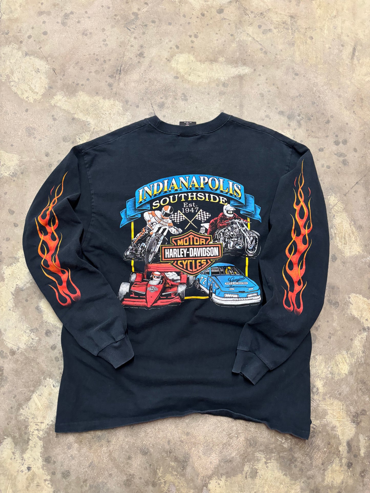 Vintage Harley Davidson Feel the heat long sleeve size large