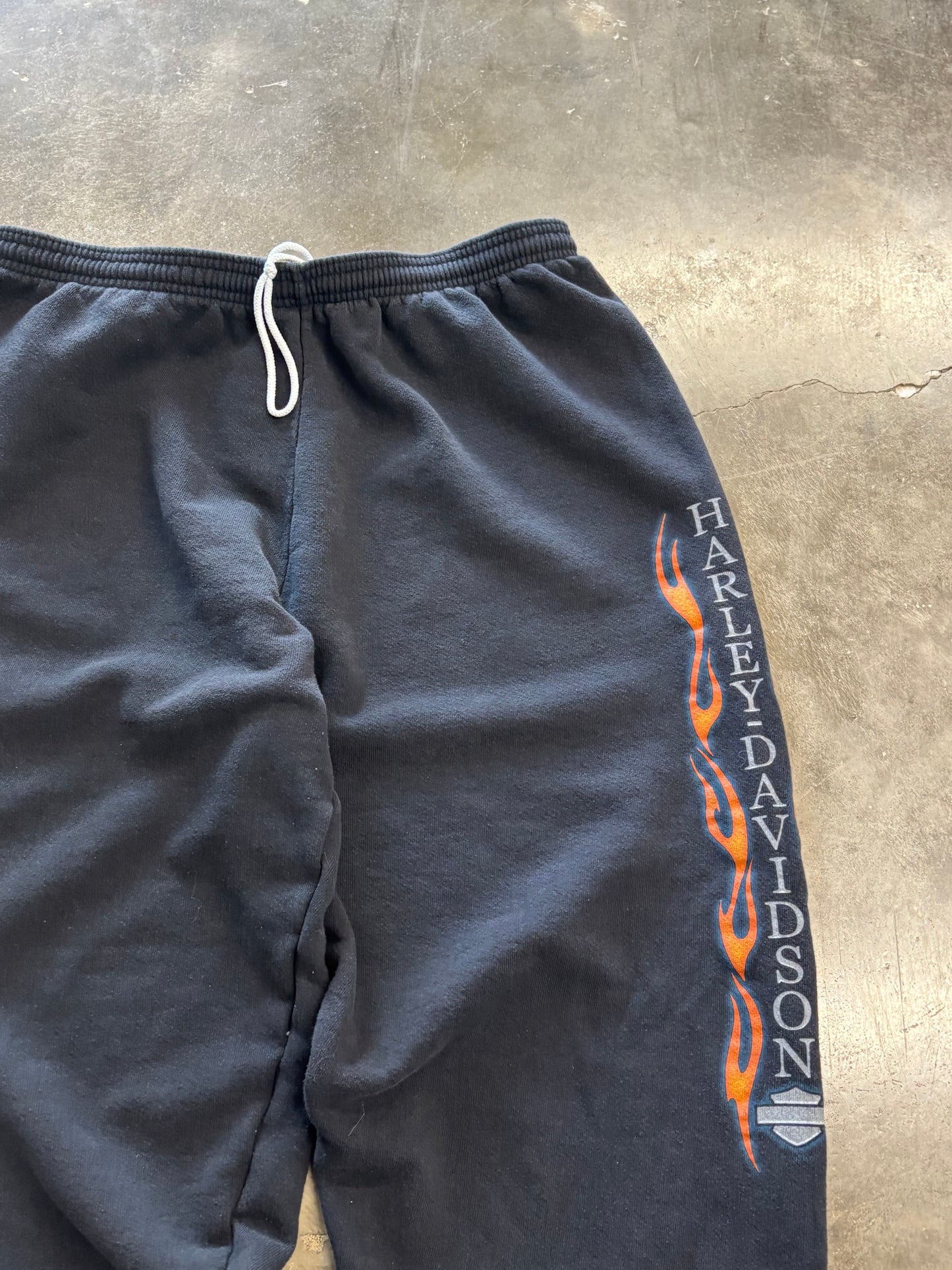Vintage Harley Davidson flame sweats size xl
