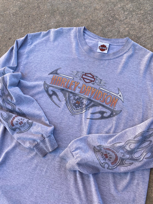 Harley Davidson grey long sleeve size XL