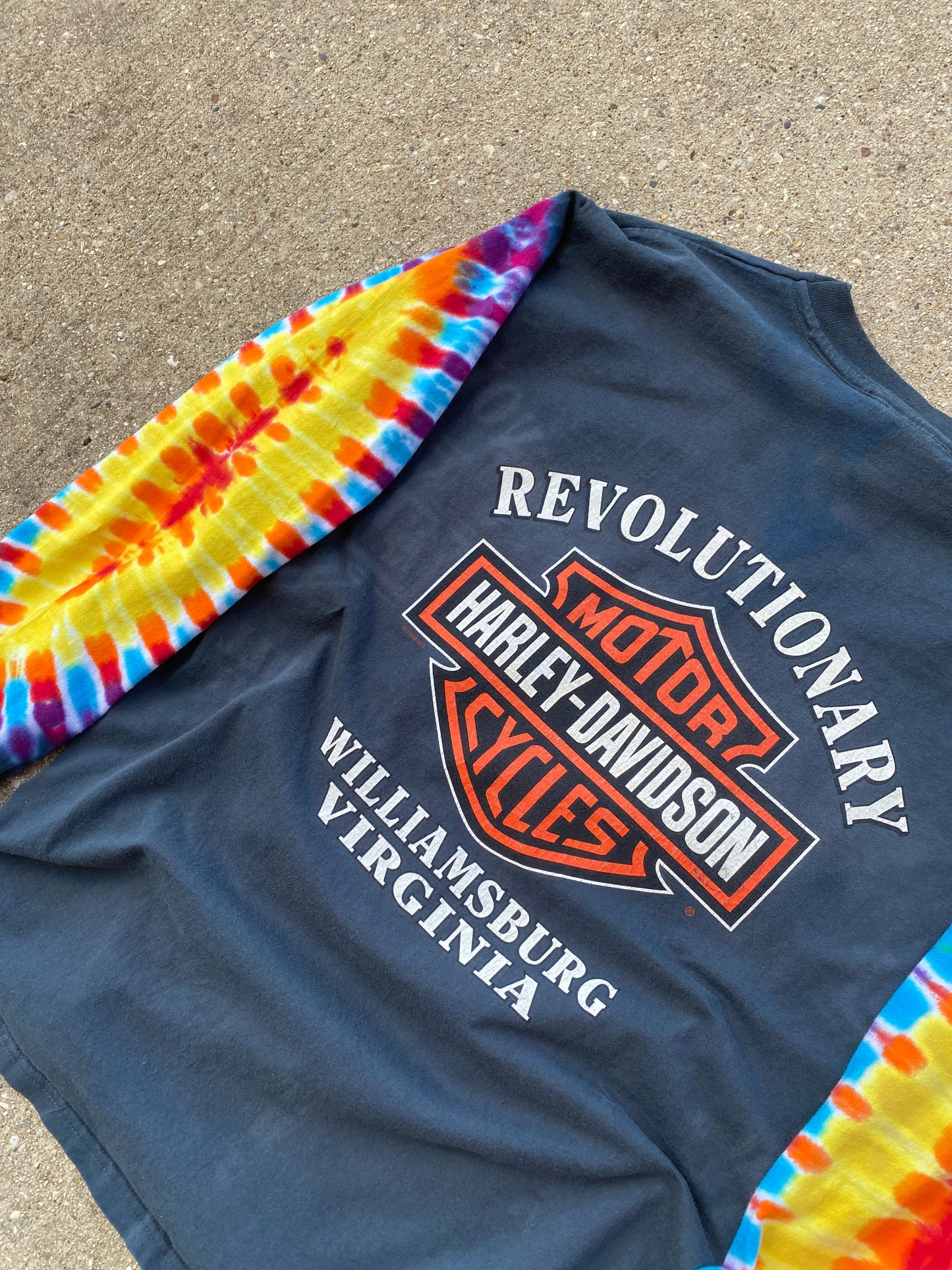 Vintage Harley Davidson Rainbow Long sleeve shirt size large