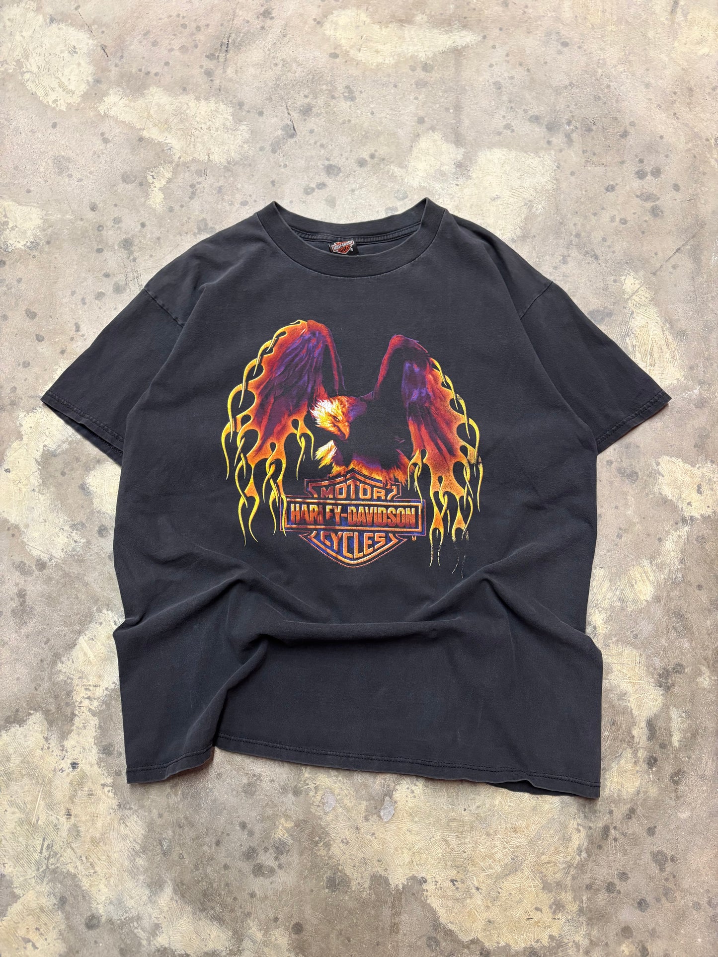 Vintage Harley Davidson Flaming Eagle shirt size extra large