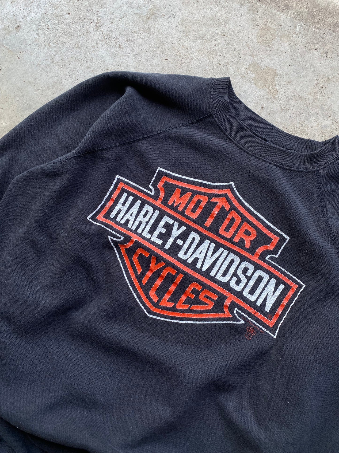 Vintage 80’s Harley Davidson Shield Logo sweatshirt size Extra Large