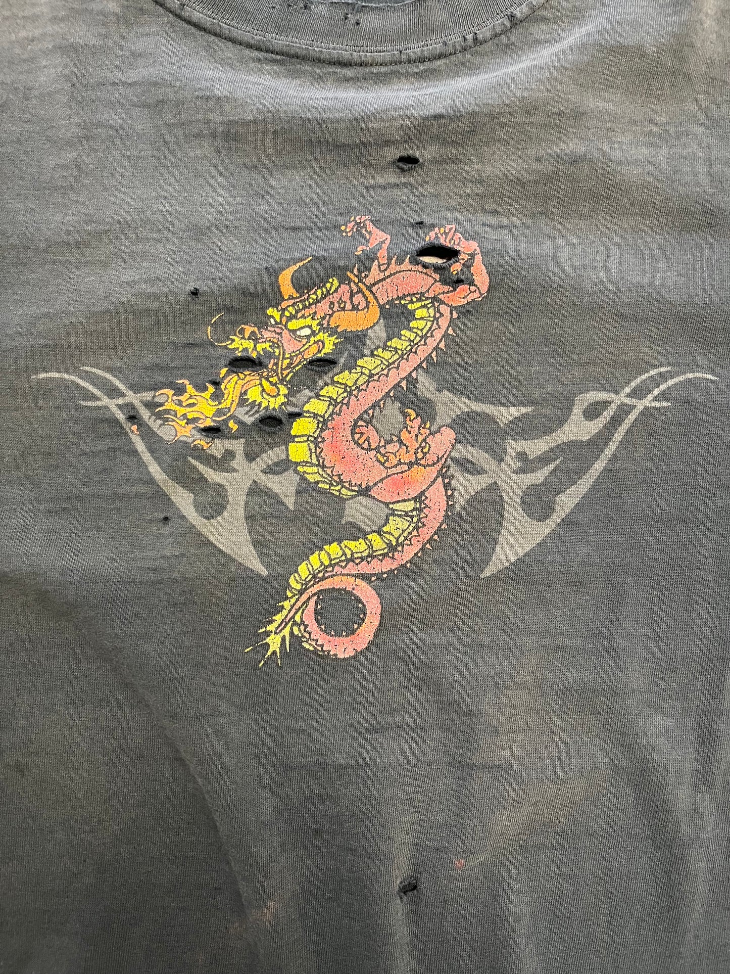 Vintage Thrashed Dragon Utility shirt size xl
