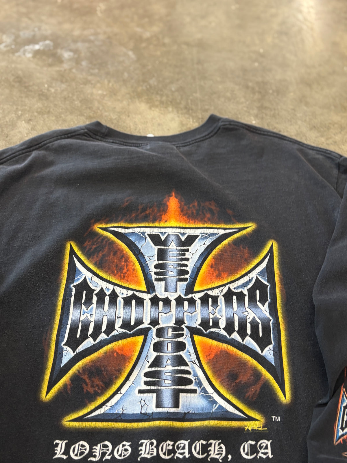 Vintage WCC choppers 4 life long sleeve size xl